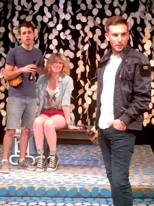 Josh Padilla, Erin Ison, and Andrew Opatkiewicz in the Pacific Play Company production. 