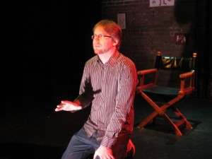 Ryan Hebert in the No Nude Men production. 