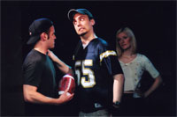 Jay Middleton, Josh Galyen and Kelli Ging in the Horror Unspeakable production. 